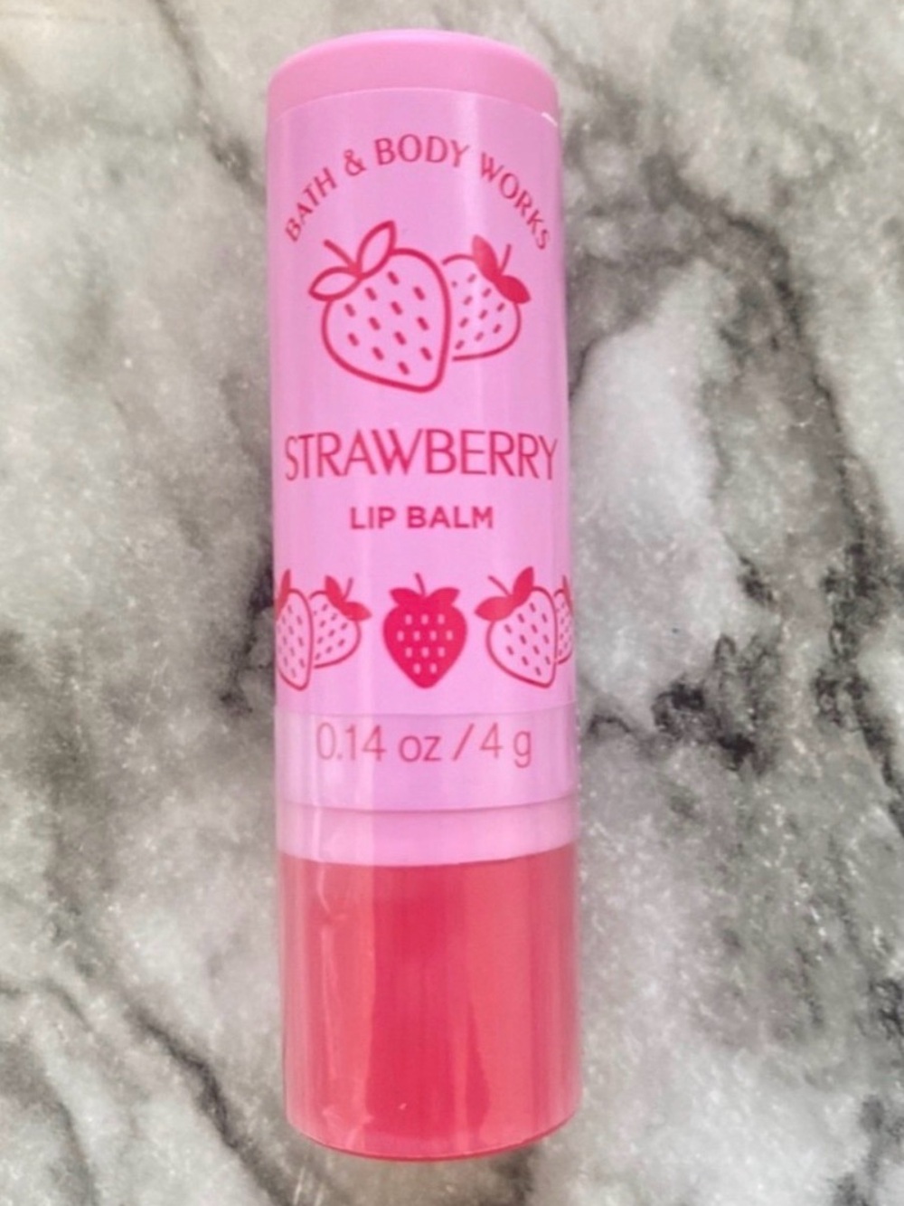 NEW: Bath & Body Works Strawberry Lip Care Balm #1